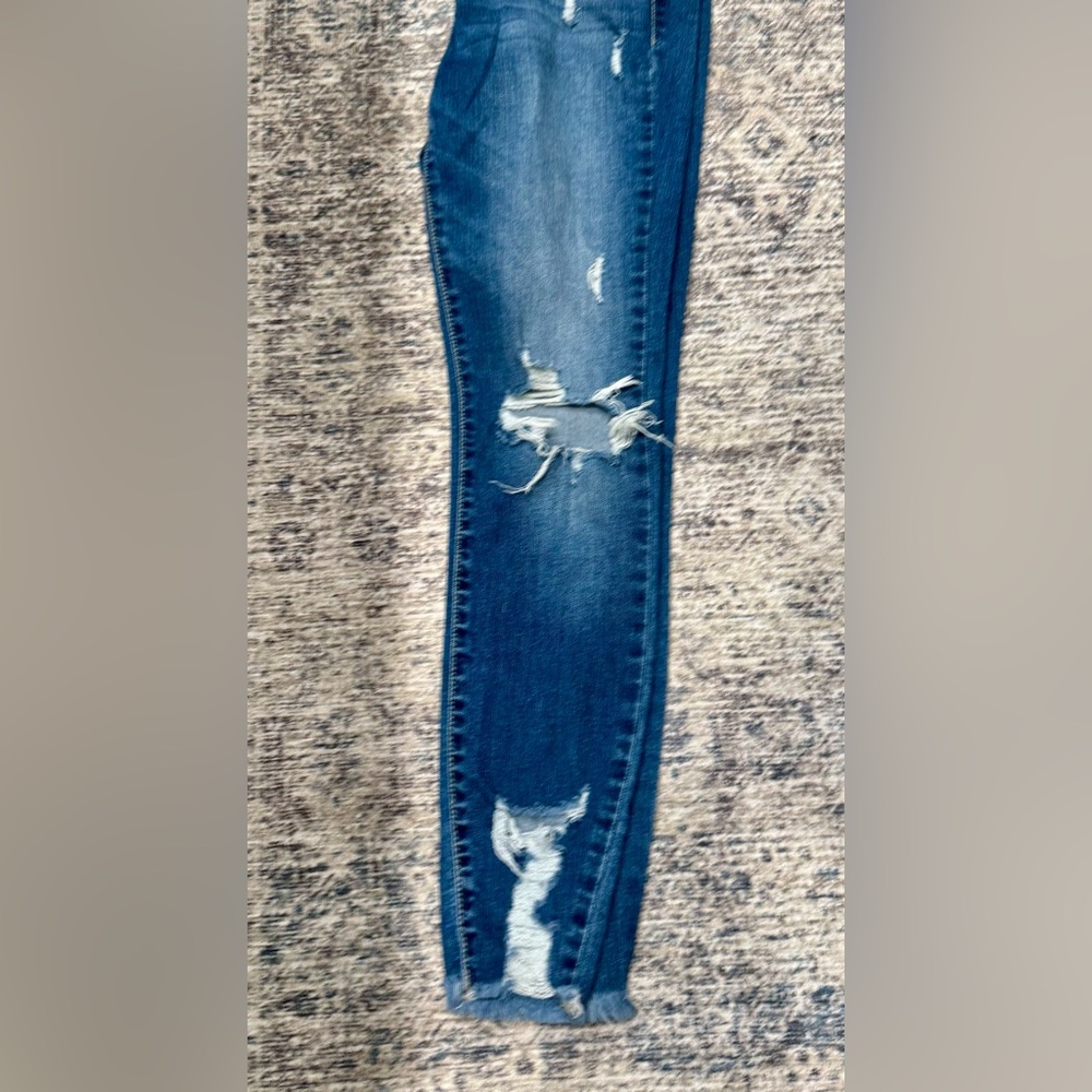 Cello Women’s Blue High-Rise Distressed Jeans - Picture 5 of 7
